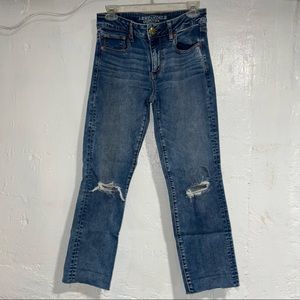 AE Straight Crop Jeans